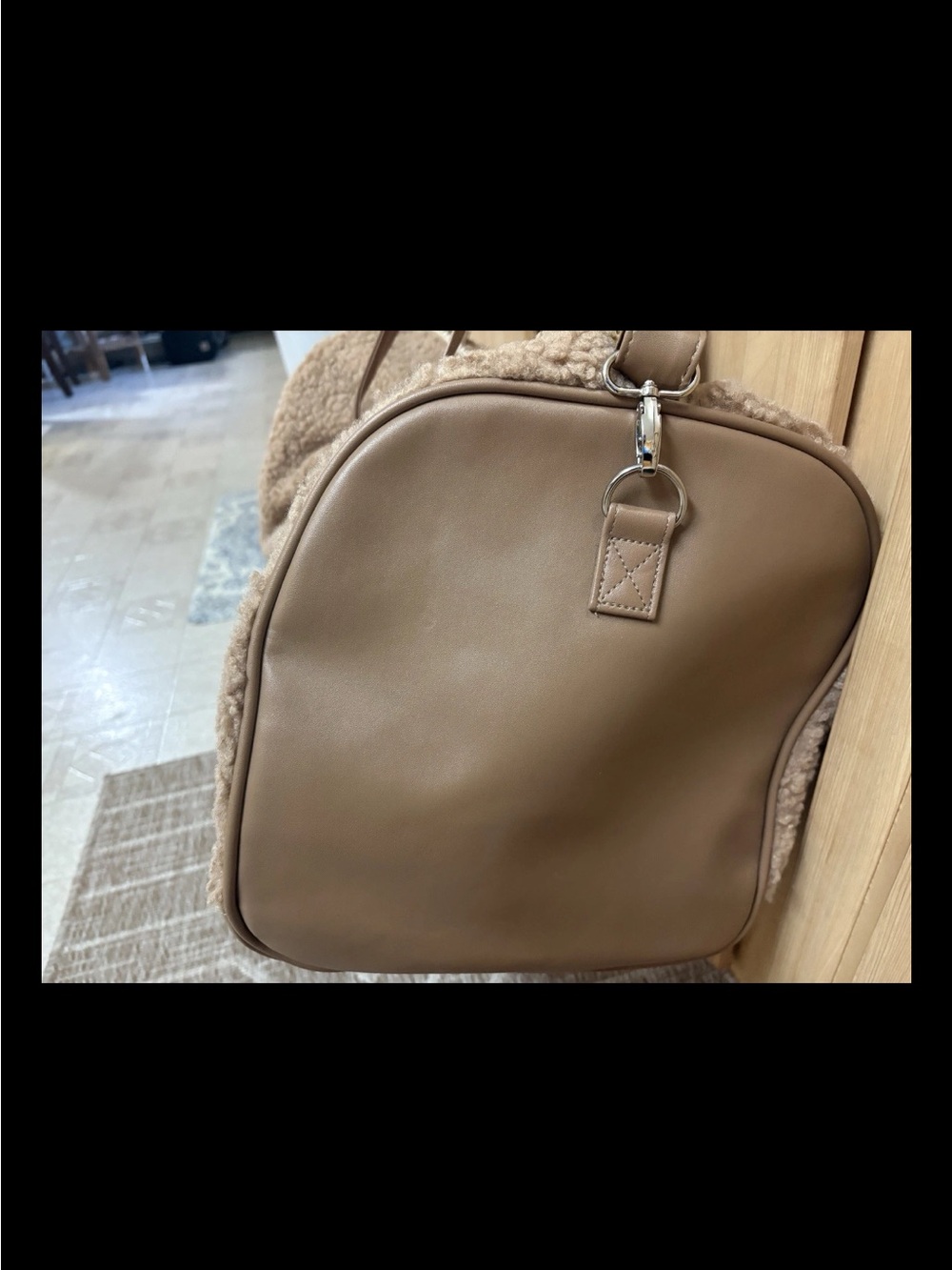 Sherpa Teddy Weekender Tote By Jadelynn Brooke Gym, Travel Or Overnight Bag NWT - Picture 5 of 12